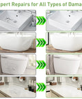 All-In-One DIY Ready Home Surface Repair Kit For Tubs, Tiles, And Countertops - Fix Chips, Cracks, Scratches, And Holes In Fiberglass