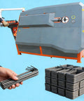 Heavy Duty Automatic Cnc Rebar Stirrup Bending Machine And Portable Steel Bender For Construction Works, showing rebar being bent.
