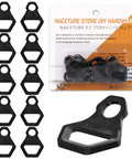 Heavy Duty Stainless Steel Motorcycle Tie Down Anchor Hooks 10 Pack for durable anchoring in camping and DIY applications.