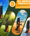 Cantilever Umbrella Cover 9 to 13 ft Waterproof Oxford Fabric All Season UV Resistant Weatherproof for Offset Umbrellas in different weather settings