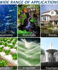 Heavy Flow Submersible Pond Pump For Fountains Ponds Aquariums Hydroponics And Outdoor Waterfalls 2200 GPH 120W UL Listed applications