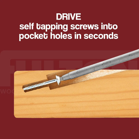 Washer Head Pocket Hole Screws Zinc Coated Number Eight By One And A Quarter Inch Self Tapping Wood Screws in use