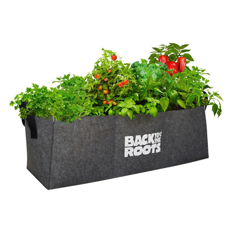 Breathable Fabric Raised Garden Bed 3 Cu Ft No Assembly Needed Reusable Weatherproof Outdoor Planter for vegetables and herbs