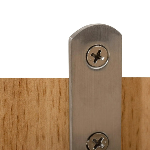 Dang Solid Stainless Steel Corner Braces Heavy Duty Right Angled L Shaped Brackets For Wood Furniture Bedframes And Cabinets Built Tough Diy Kit Of Ten Pieces installed on wood with screws