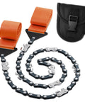 Go To Pocket Rope Saw For Trees, 25.5 Inch Folding Chain Saw With 11 Teeth, Stainless Steel Hand Cable Saw For Camping with storage bag