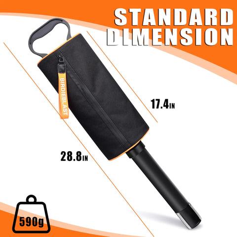 Portable Shag Bag for Golf Balls With Removable Tube Holds Up To 70 Balls Lightweight Ball Retriever For Easy Pickup And Practice Orange with dimensions