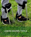 Knee Seat For Gardening And Farm Work Strap On Kneeling Device To Save Your Labor Protects Your Knees With Durable Iron Frame Supports Up To 330 Pounds Black Kneeler For Garden