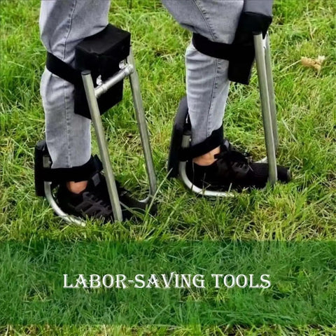 Knee Seat For Gardening And Farm Work Strap On Kneeling Device To Save Your Labor Protects Your Knees With Durable Iron Frame Supports Up To 330 Pounds Black Kneeler For Garden