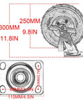 Hella Durable 4 Pack Heavy Duty Swivel Wheels Featuring Pneumatic Rubber Casters And Secure Lock Brakes dimensions and design features