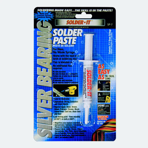 Packaging of Silver Solder Paste 7.1 Grams For Electronics Jewelry And Home Wiring No Mess Easy To Use Flux With High Conductivity