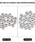 Comparison of new and old V Groove Bearing Pulleys 3x12x4mm For Rail Track Linear Motion System, Small Fixed Pulleys Pack