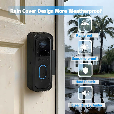 No Drill Anti Theft Doorbell Mount For Blink Cams With Non Blocking Motion Sensor Design Renter Friendly Installation weatherproof holder