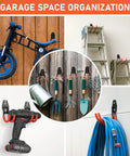Heavy Duty Garage Hooks Set 30 Pack With Anti Slip Coating, Wall Mount Storage Hangers for Bike, Hose, Ladder, Tools