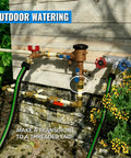 Example of outdoor use for Three Quarter Inch Male Adapter MNPT Push To Connect Plumbing Fitting For PEX Copper CPVC PE RT Pipes