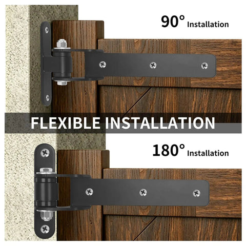 Beefy Built Sealed Bearing 13 Inch Gate Hinges For Outdoor Driveway Gates Up To 1000 Lbs Bolt On Or Weld On 6mm Steel Flexible Installation