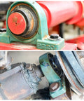 4 Pack Pillow Block Bearing 2 Inch Bore Self Aligning Cast Iron Base Mounted Bearing Block Insert, showing close-up details