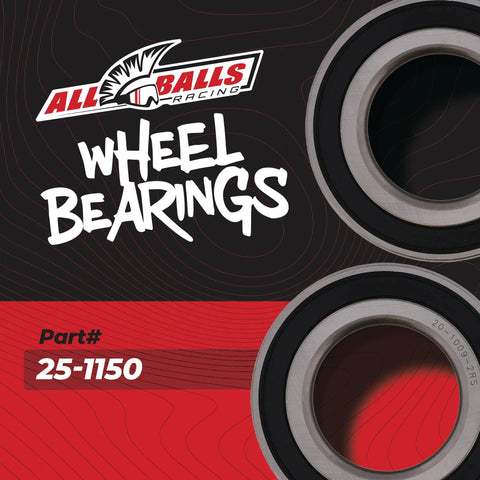 Premium Wheel Bearing Replacement Kit For Polaris Sportsman 800 Efi Atv 1996 To 2018, showcasing sealed bearings with part# 25-1150.