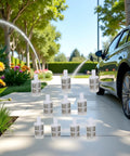 10 Pack White 8mm Hose Filters Dope Stainless Steel Water Pump Filters for garden hoses and car washers on a driveway