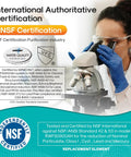 Scientist examining Premium Refrigerator Water Filter Replacement For Maytag UKF8001 And Whirlpool 4396395 NSF certified