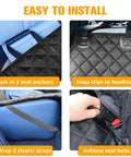 Doggo Approved Waterproof Dog Car Seat Cover For Trucks With Nonslip Back Seat Protector Fits Ford F 150 Chevy Silverado 1500 Ram 1500 GMC Sierra 1500 And More, Scratch Resistant