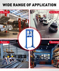 Heavy Duty 20 Ton Hydraulic Shop Press With Solid H Frame Build And Adjustable Work Table For Garage Floor Projects shown in various application settings.