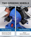 Badass 3 Inch Mini Bench Grinder And Polisher With Rotary Tool Attachment Runs On A Hella Powerful Full Copper Motor for grinding and polishing wheels.