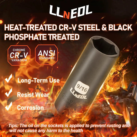 Beefy One Quarter Inch Drive Impact Socket Set With Eighty Three Pieces Metric And SAE, heat-treated CR-V for durability.