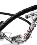 Plug And Play Oem Style Efi Fuel Tank Module With Heavy Duty Flow Pump and Internal Pressure Regulator Custom Tuned For Hardcore Muscle Car Engine Builds close-up view of fuel pump components