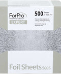 Embossed Pre-Cut Hair Foil Sheets In Pop-Up Dispenser, 5W X 10.75L, 500-Count, Pro-Grade Aluminum Foil packaging
