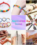 Various uses of colorful waxed polyester cord, showing bracelets and macrame, crafted with Twenty Rolls Wax String For Bracelet Making.