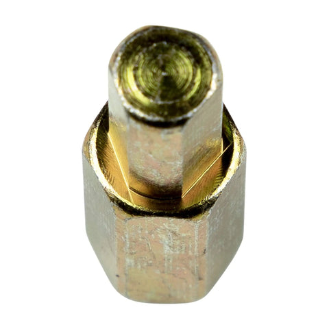 Pro Swap Replacement Hex Drive For Camper Truck Screw Jack System With Beefy Zinc Plated Finish close-up view of hex crank adapter.