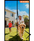 Magnetic Screen Door Mesh Fits 32 By 80 Inch Door With Curtain Size 34 By 82 Inch, Keeps Bugs Out And Lets Fresh Air Flow