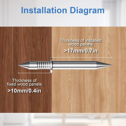 Installation diagram showing Heavy Duty Double Headed Skirting Nails With Invisible Fasteners For Wood Trim And Baseboards.