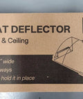 Box of 4 Pack Transparent Adjustable Air Deflectors for Vents And Ceiling Registers 8.5 To 15 Inches Magnetic Mount Easy Fit Redirect Air.
