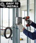 Installation of Beefed Up Four Inch Galvanized Steel Electrical Junction Box Pack Of Ten With Eight Side Three Quarter Inch Knockouts