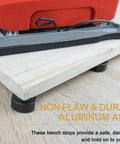 6 Pack Bench Dogs With Non Slip Pads For Three Quarter Inch Workbench Holes Aluminum Alloy MFT Stops Heavy Duty Woodworking Clamp Accessories To Keep Lumber From Slipping During Routing Cutting And Sanding on board