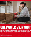 User demonstrating Badass 3/8 Inch Cordless Drill Driver With Battery And Charger Included on a wood project indoors.