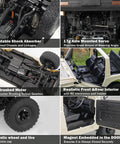 One To Ten Scale RC Crawler Inspired by Suzuki Jimny JA11 4x4 Off Road Truck With LED Lights details and features