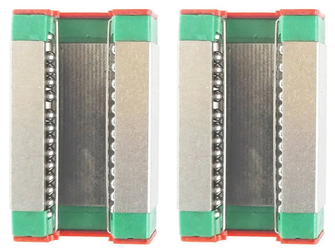Two MGW12H linear guide blocks for Two 150mm Linear Guide Rails With Two MGW12H Blocks Kit for 3D Printers and CNC Machines, High Precision Linear Motion System, Widened Rails Longer Blocks, 5.85 Inch Rails, 0.936 Inch Wide, Includes M4 Fasteners
