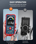 Auto Ranging Digital Multimeter With 10000 Counts TRMS Color LCD Screen Measures Voltage Current Resistance Capacitance