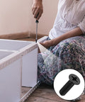 Person assembling furniture using M2 To M5 Screws And Nuts Kit With Washers Black Phillips Countersunk Flathead.