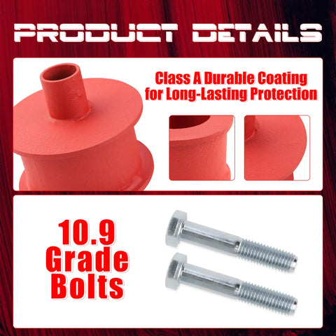 3 Inch Front And Rear Lift Kit With Shock Extenders For Wrangler JK JKU 2007 2018 2WD 4WD Includes Class A coating and bolts