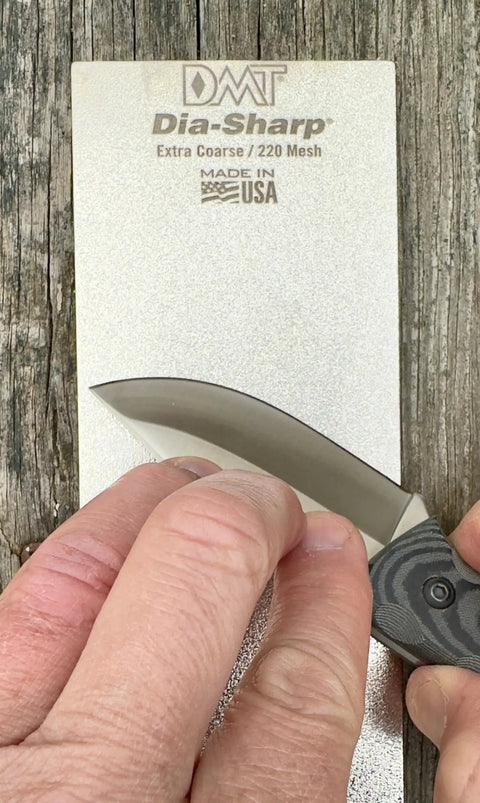 D8X Diamond Bench Stone Extra Coarse 220 Grit For Knives And Tools Sharpens Dull Edges Fast Flat 8-Inch Made In USA Knife Sharpener