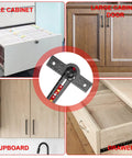Dead Straight 29 Inch Framing Square, Rock Solid Aluminum T Square Ruler With Adjustable 15 To 165 Degree Bevel Gauge for cabinet and drawer layout.