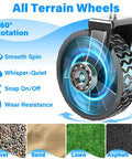 360° rotation wheel of Heavy Duty Folding Wagon Cart With Wheels For Sports Camping And Grocery Collapsible Utility Wagon