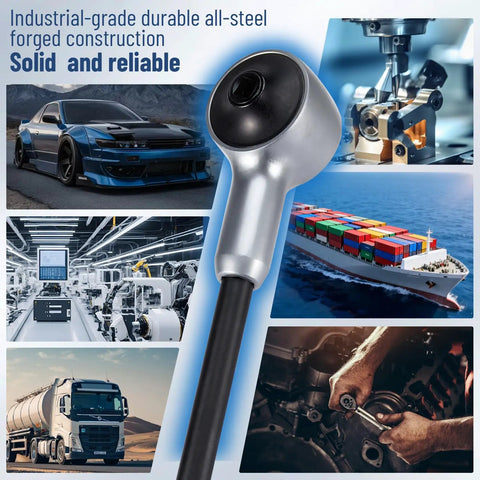 Hardcore Heavy Duty Torque Multiplier Wrench Set Featuring A Solid 1:6:5 Gear Ratio Boosts Your Strength And Makes Tightening Lug Nuts On Cars Trucks Or Rvs A Breeze Without Any Sweat Or Stress, showing durable all-steel forged construction.