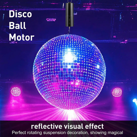 Dope Battery Operated Wind Spinner Motor With Free Stainless Steel Swivel Hook For Outdoor Garden Decor Black Disco Ball Hanging Display Compact 5.5 Inch Length Easy Hang And Spin Battery Not Included, black hanging motor