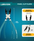 Non Destructive Panel Clip Pliers For No Fuss Clip Removal With Widened Jaw Diagonal Cutting Tool That Prevents Dents Or Scratches Reusable Auto Interior Clip Removal Pliers, 6.89in