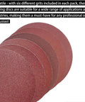 30 Pack 8 Inch Self Adhesive Sanding Discs Set Grit 80 100 120 180 240 400 for drywall floors woodworking projects