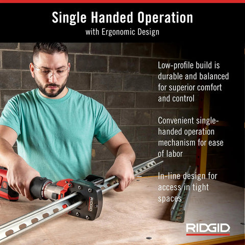 Corded ProPress Standard Tool Kit With 1/2 To 2 Inch Jaws Case And Attachments Brushless Motor Delivers Over 100000 Presses A Real Workhorse Compatible With All Standard Series Jaws in use by professional